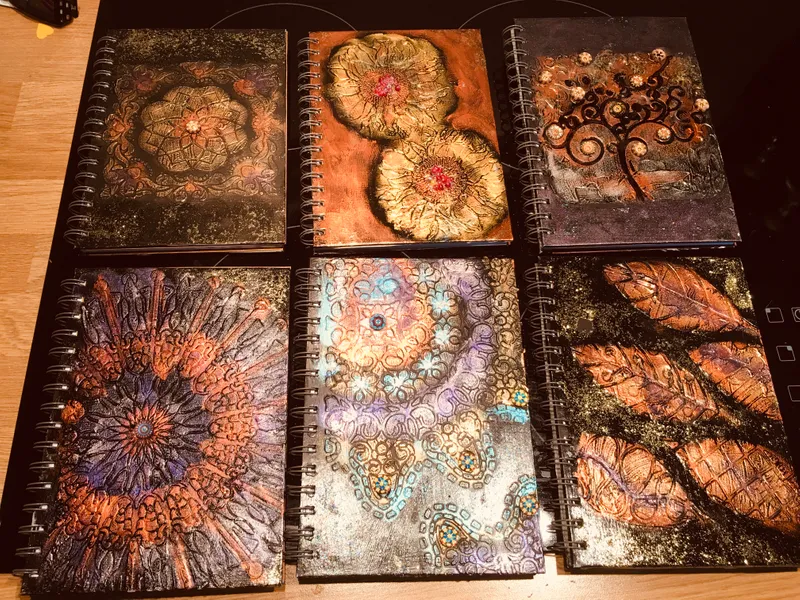 Steampunk Mixed Media Canvas or Notebook