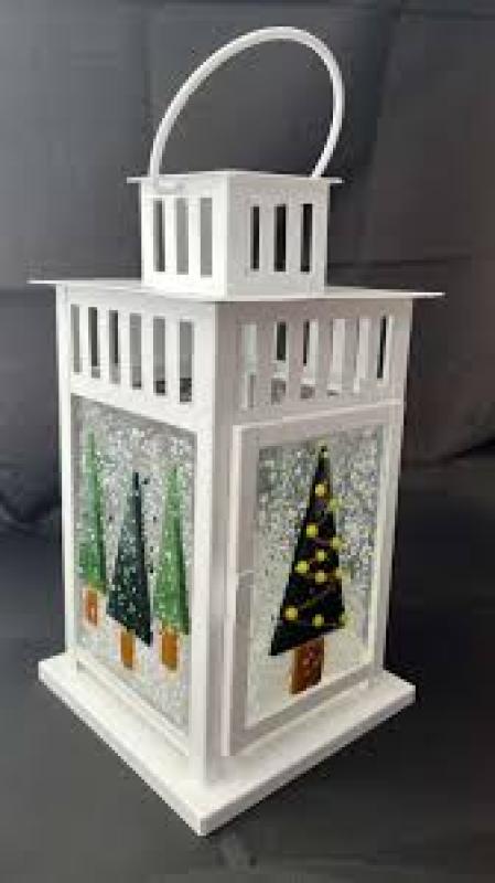 Fused Glass Christmas Lanterns (large)